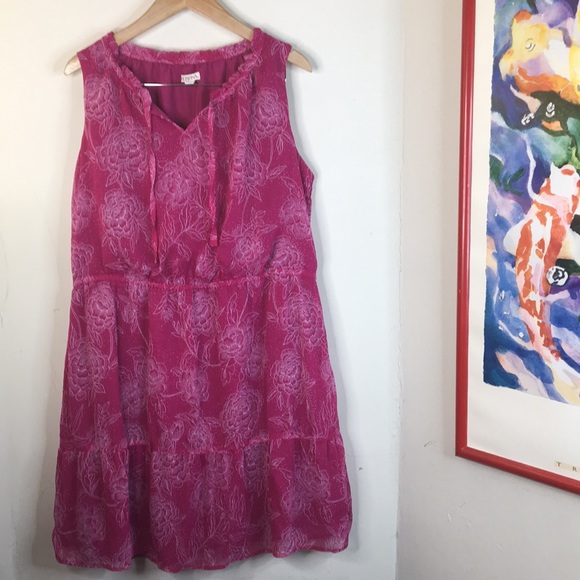 Merona Dresses & Skirts - Merona Pink Sleeveless Springtime Dress Size XXL